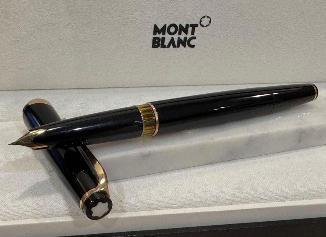 【極美品】モンブラン No 14 万年筆 ブラック 18K EF
