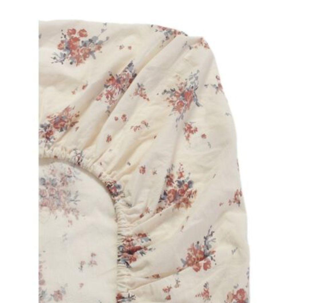 ジェラートピケ　花柄シングル3点セットセット 　新品