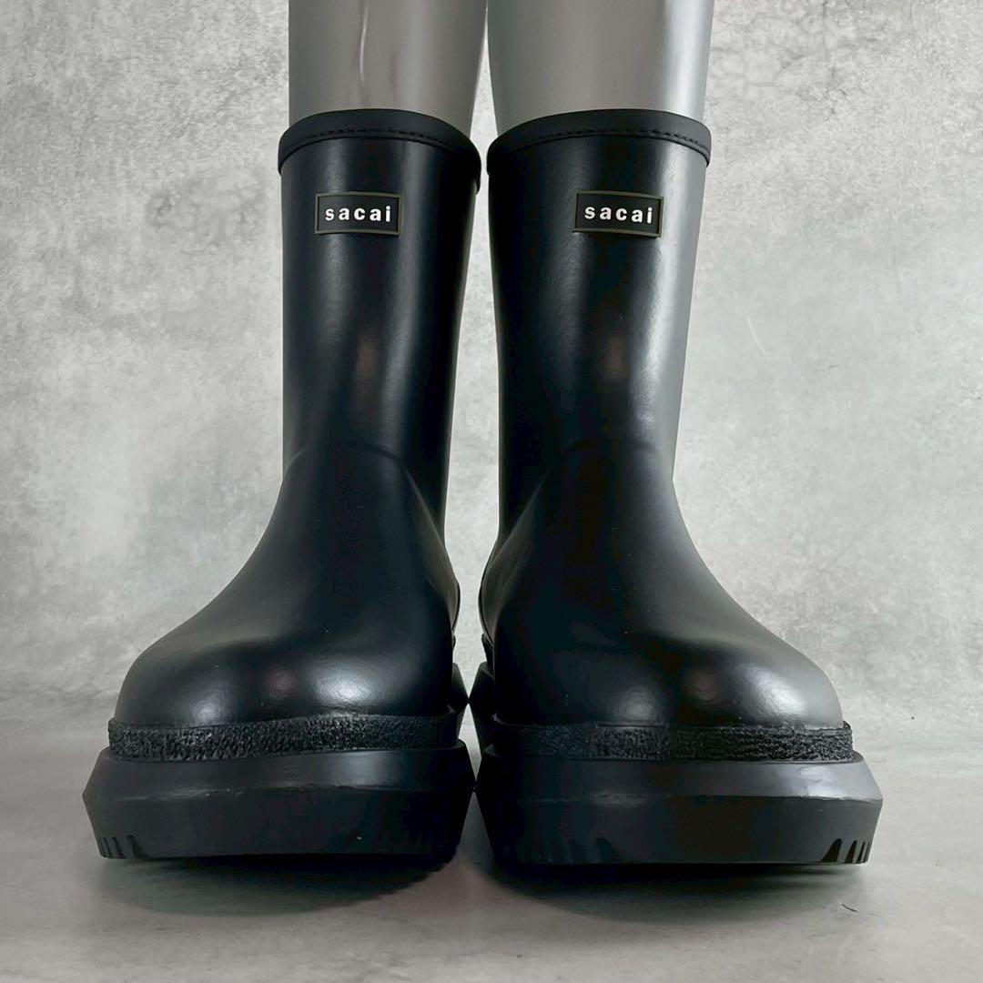 新品 箱 タグ付 2025✨sacai Rubber Boots バックジップ