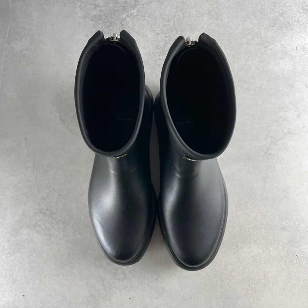 新品 箱 タグ付 2025✨sacai Rubber Boots バックジップ