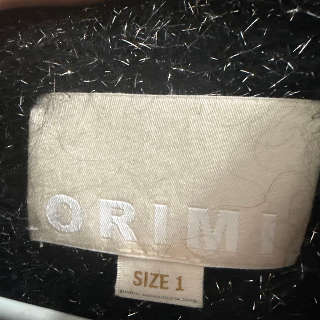 ORIMI sparkle nit blouson グレー 24aw