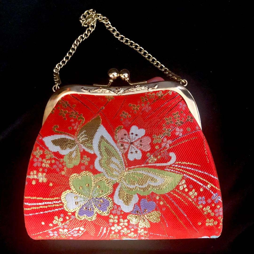 【正絹】七五三　7歳　暈し　舞蝶　四つ身　着物　作り帯　セット　女の子　753