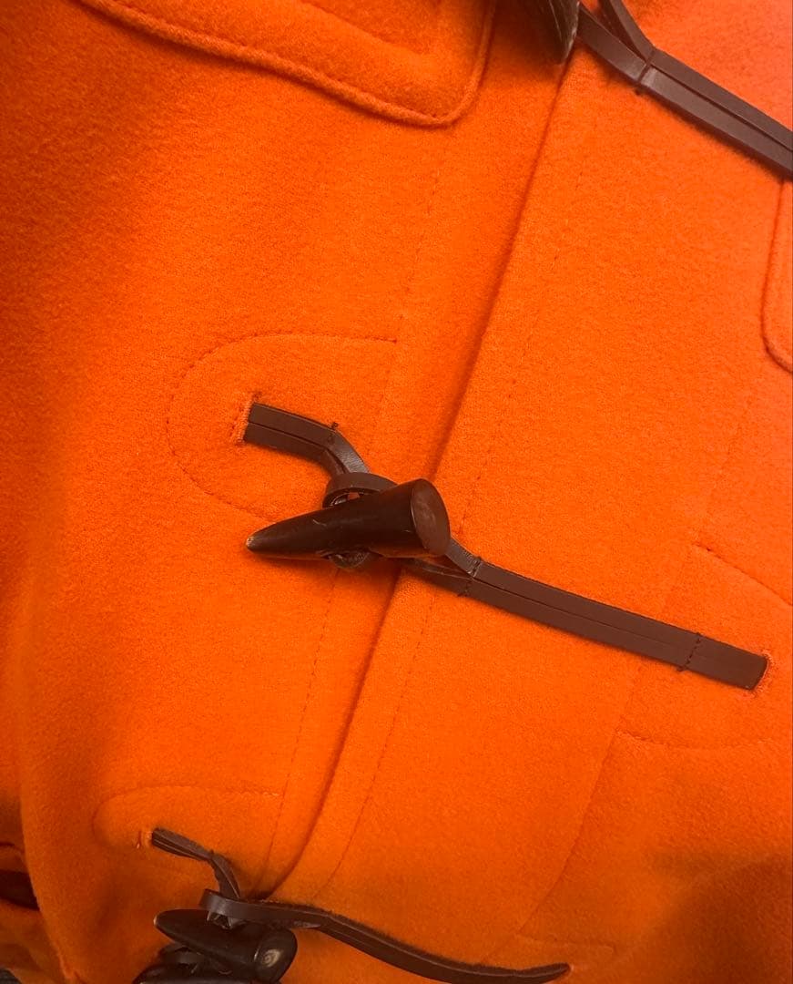 週末限定値下　オレンジ ダッフルコート フード付き　united arrows