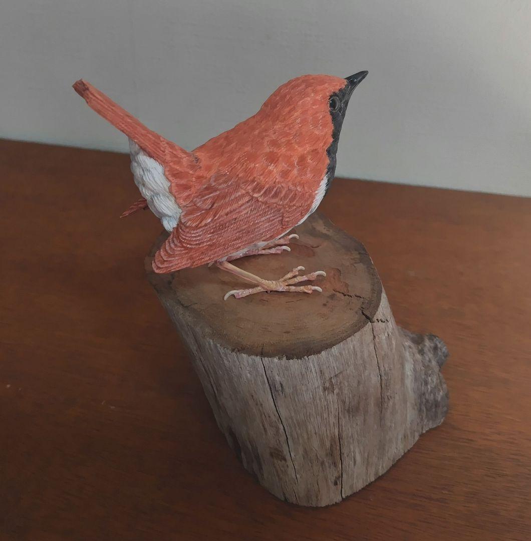 バードカービング　\"ホントウアカヒゲ”