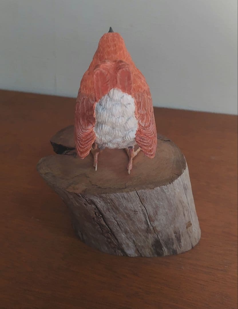 バードカービング　\"ホントウアカヒゲ”