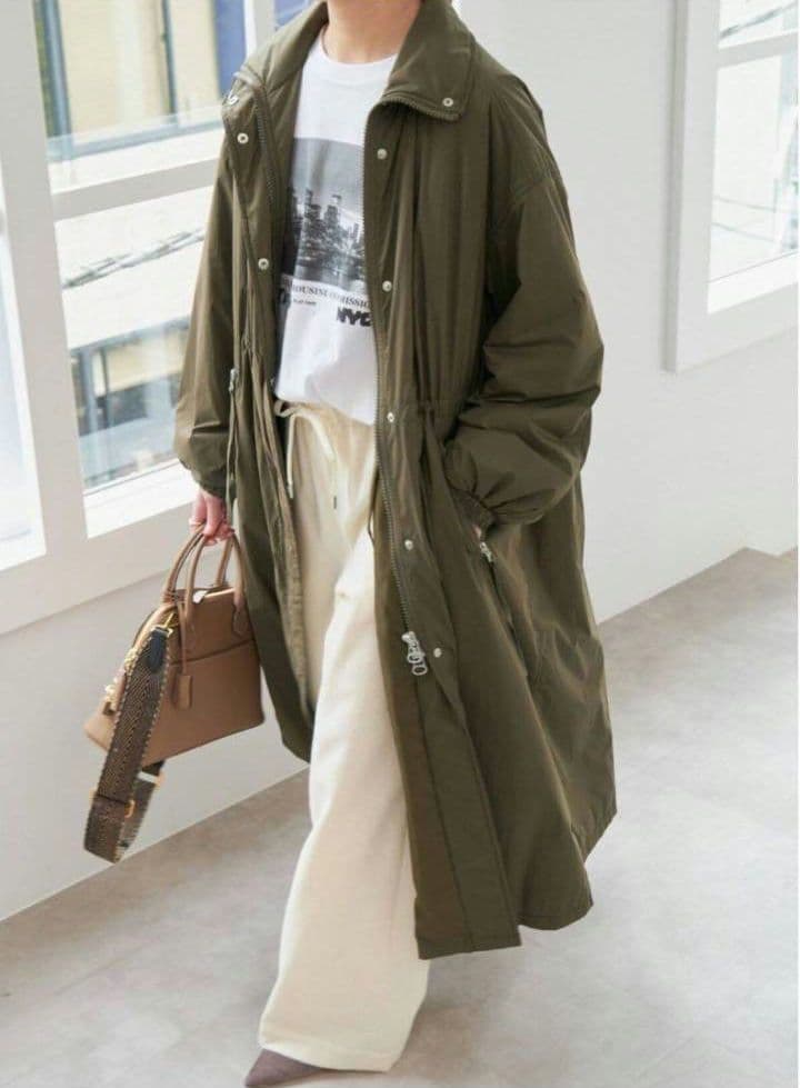 スピックアンドスパン 撥水 モッズコート 美品 36