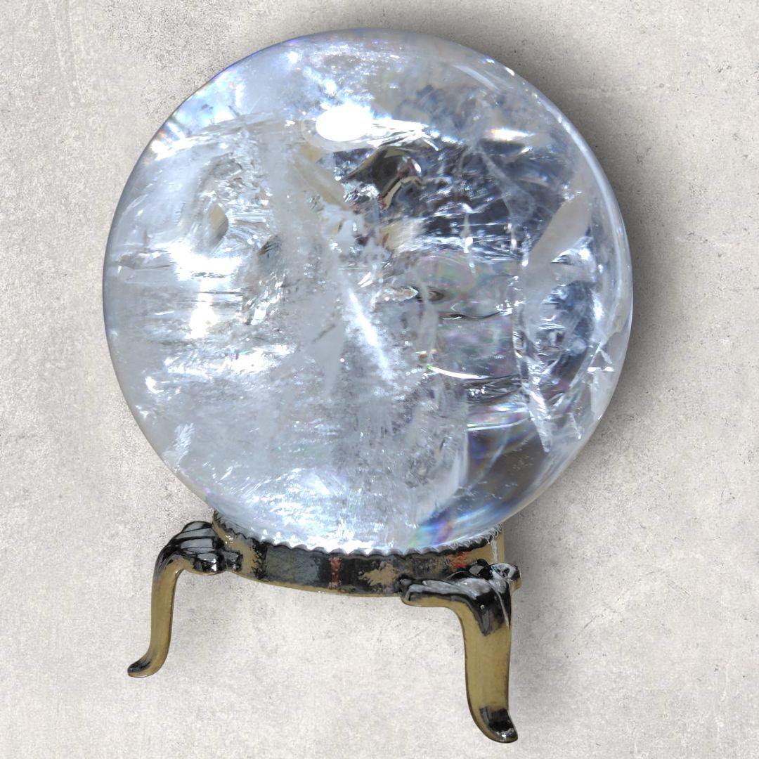 水晶玉 直径5.5cm クリアクォーツ 天然石 　置物 浄化