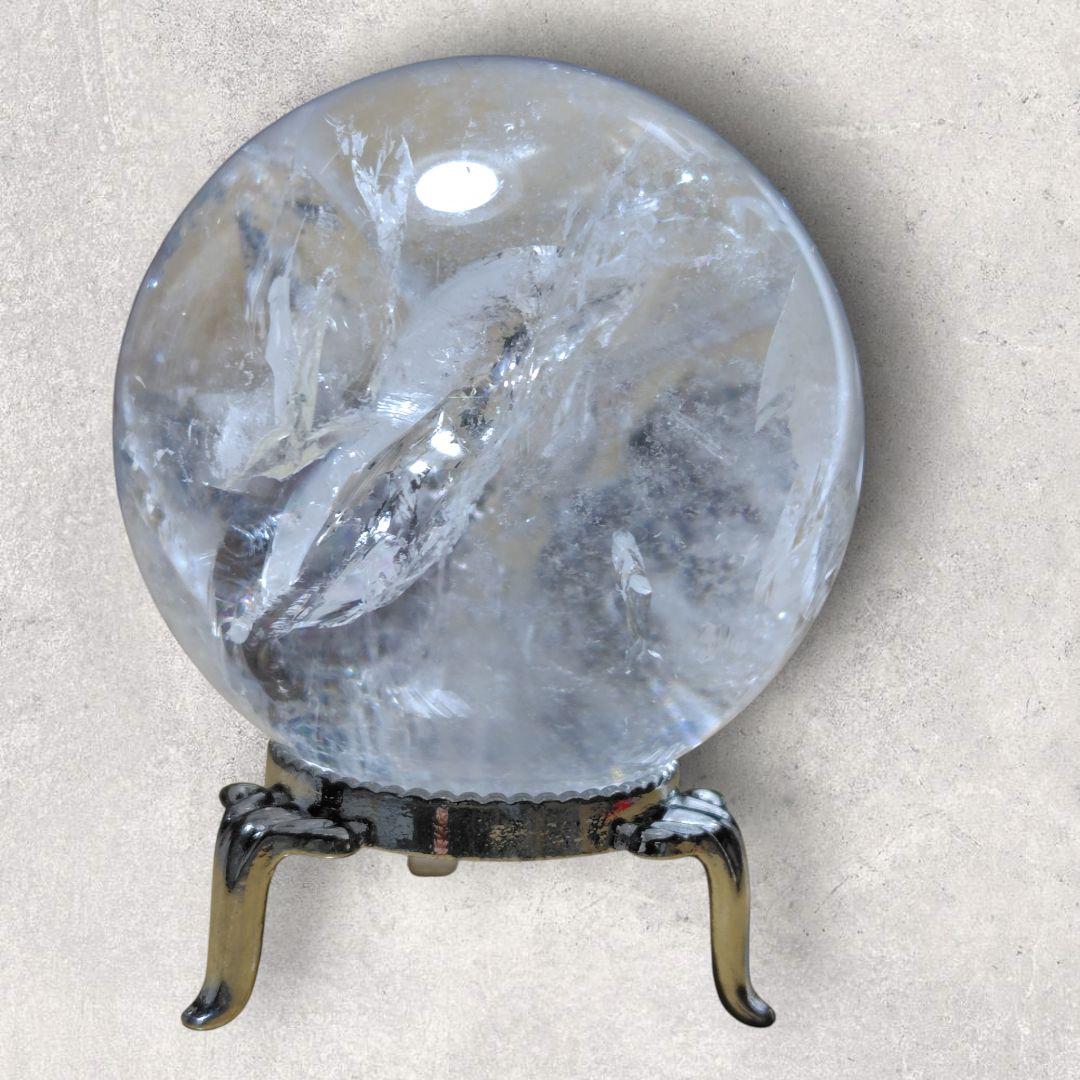 水晶玉 直径5.5cm クリアクォーツ 天然石 　置物 浄化