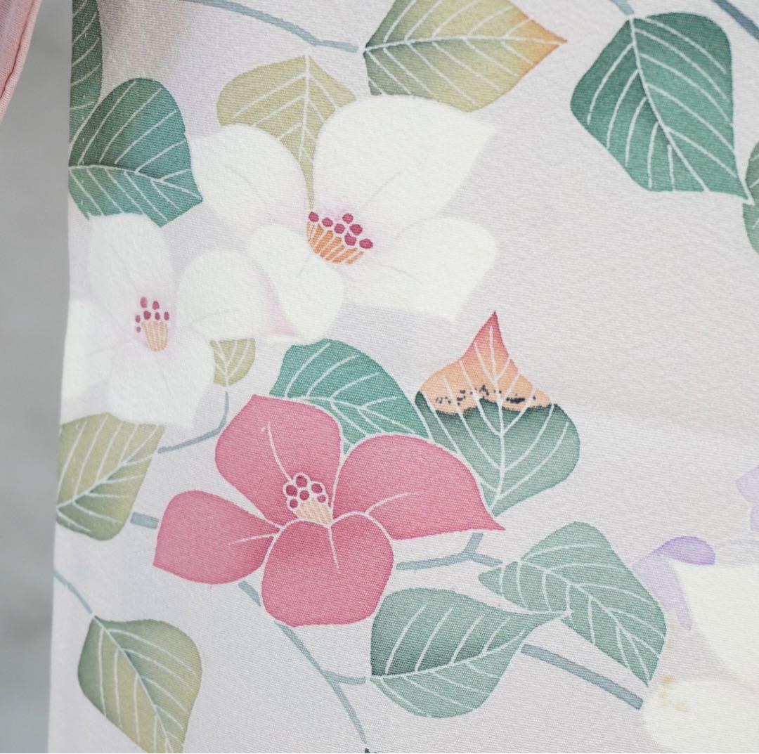 訪問着3点セットa492 訪問着　帯締め帯揚げ3点結婚式　落款