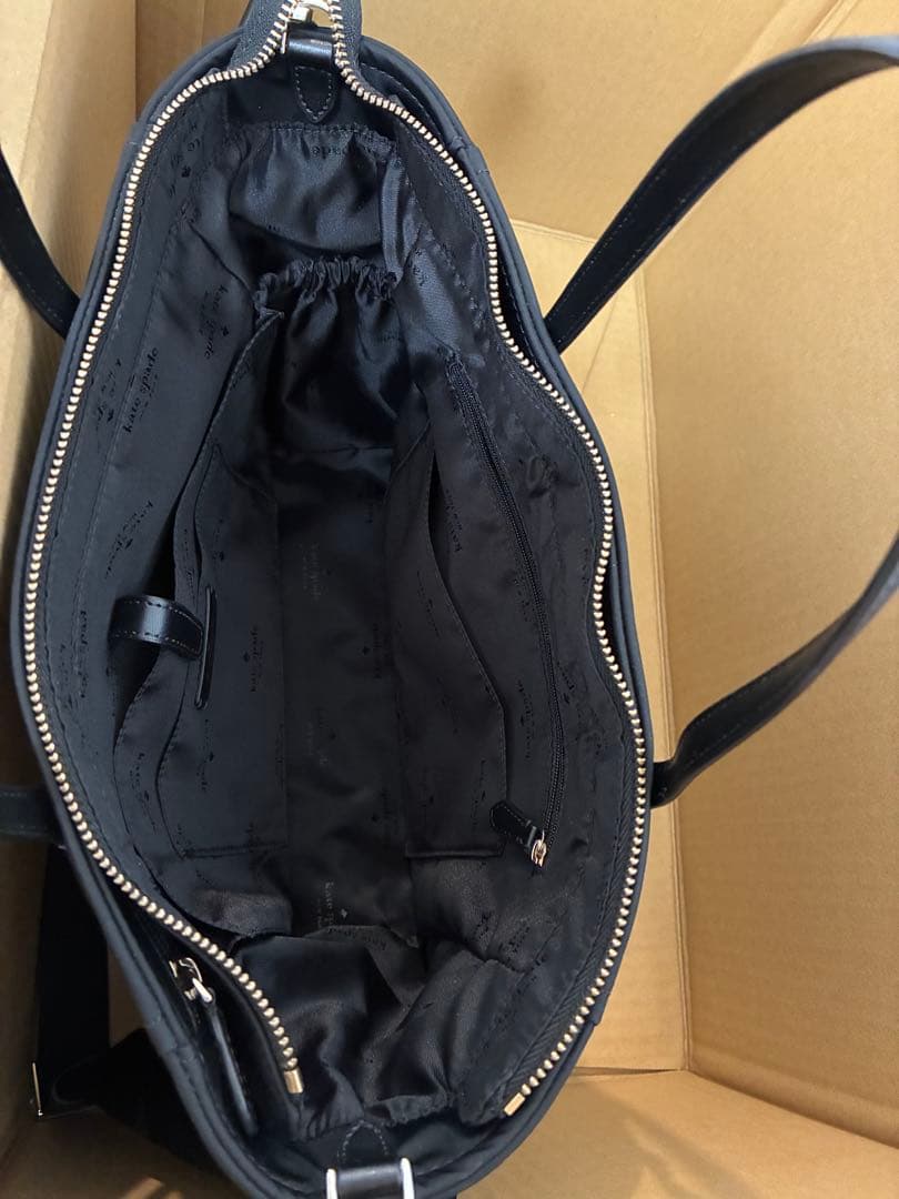 ケイトスペード　チェルシー　ミディアムサッチェル　ナイロン　ショルダー　ブラック