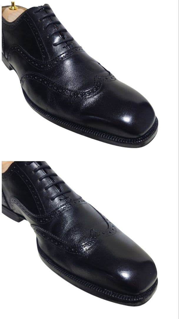 ディメッラ 内羽根 ウィングチップ レザー ビジネス 黒 Vibram