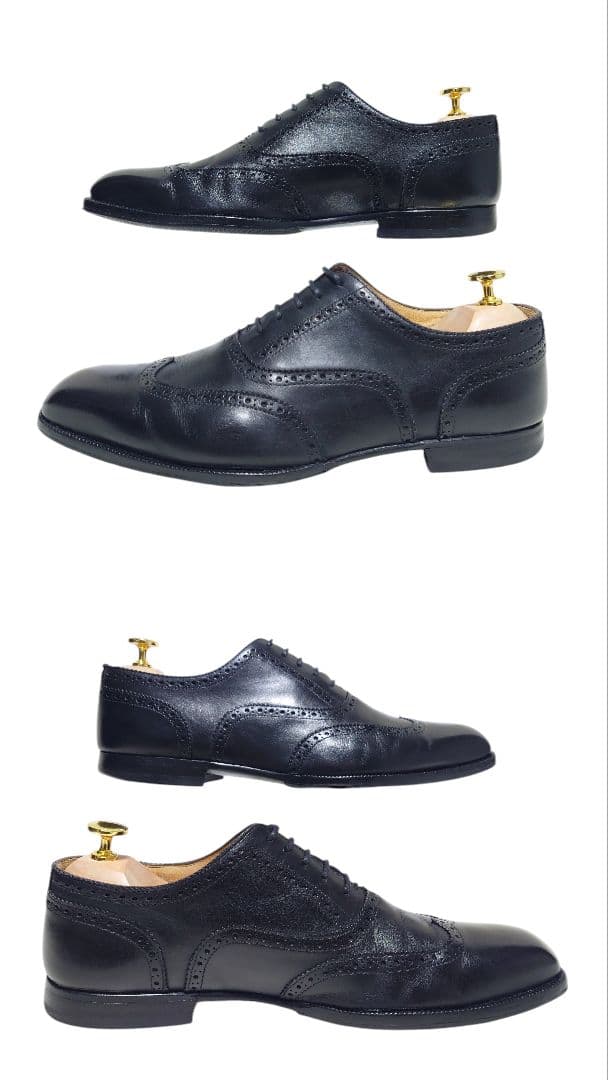 ディメッラ 内羽根 ウィングチップ レザー ビジネス 黒 Vibram