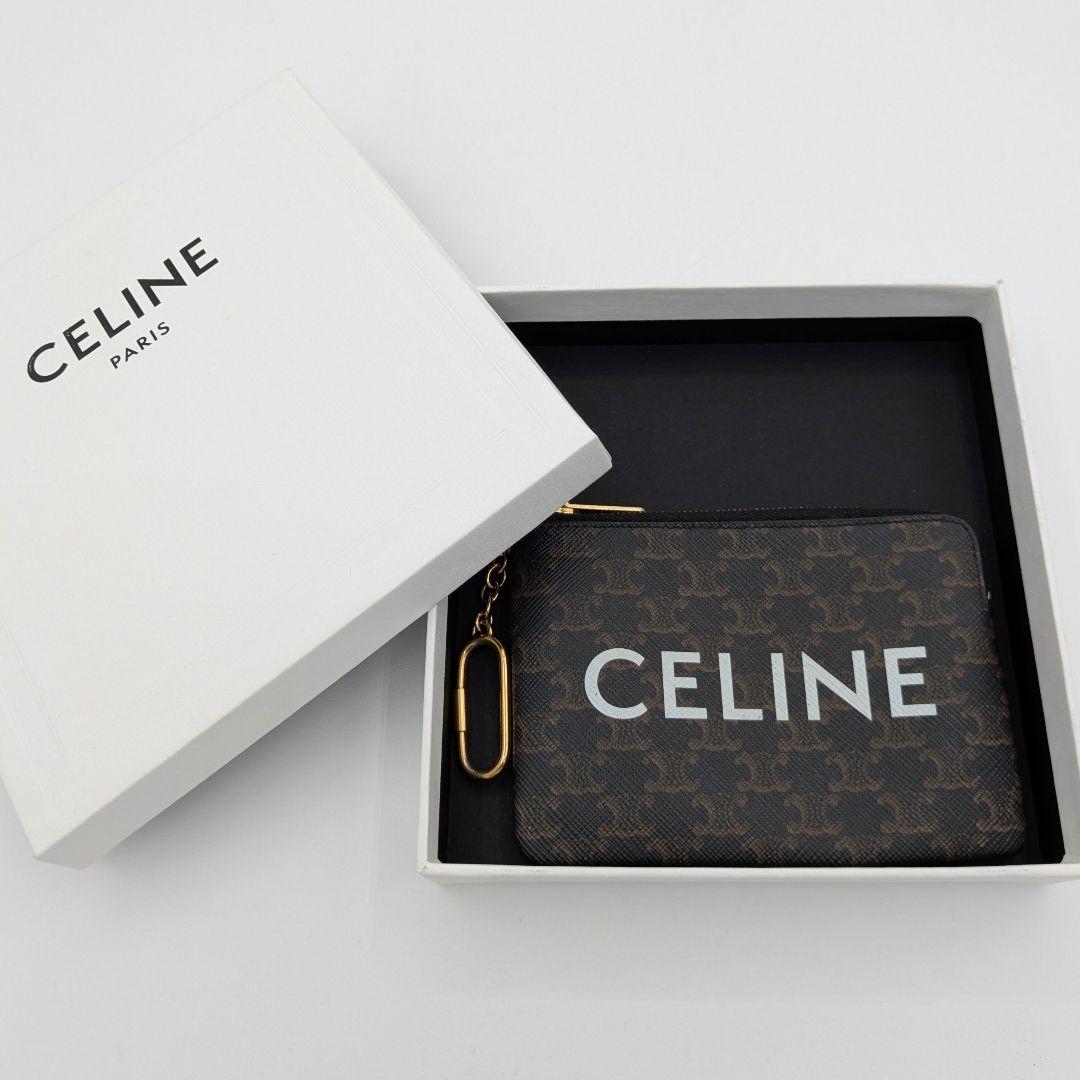 CELINE セリーヌ トリオンフ PVC ケース 箱 袋 coin 茶