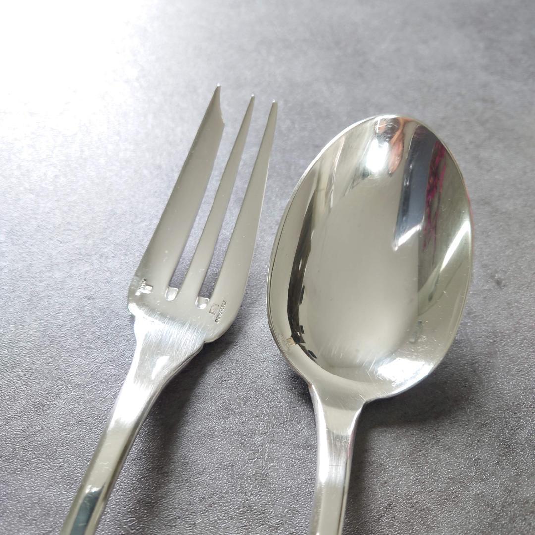 希少 クリストフル クリュニー サービングフォーク サービングスプーン