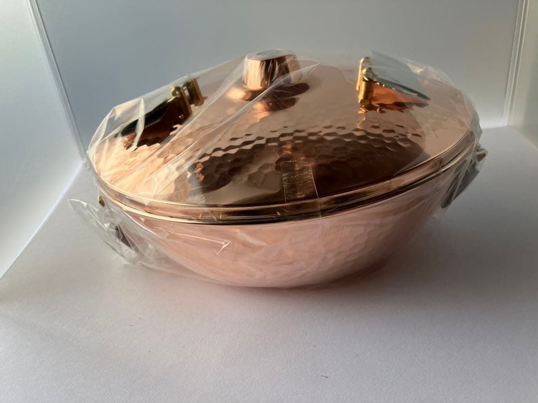 銅製しゃぶ鍋CNE310【日本製、未使用品】