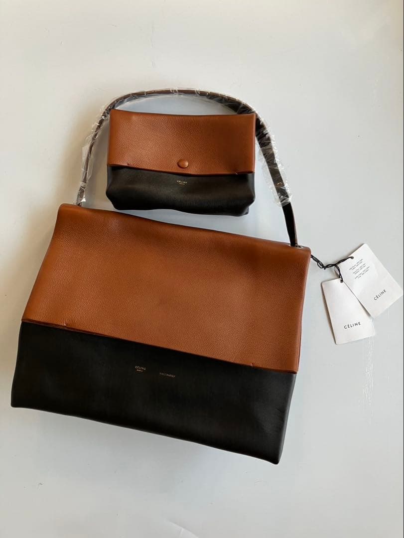 新品　セリーヌ　CELINE オールソフト ショルダーバッグ レザー ブラウン
