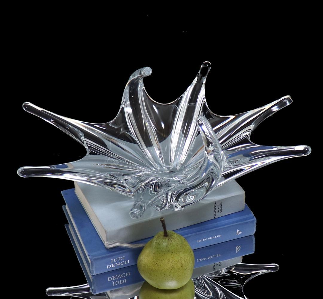 オールド・バカラ1950年特大作品 39.5cm3.6kg コンポートバスケット