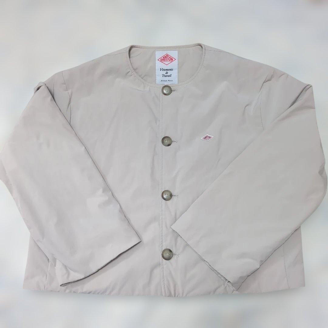 DANTON ノーカラージャケット アイボリー