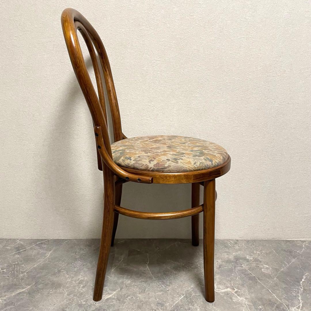 英国アンティーク調　① 無垢ベントウッドチェア 曲木　椅子　リビングチェア