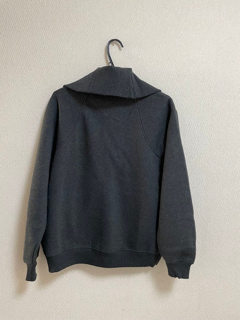 Theory グレー ジップアップ スウェット