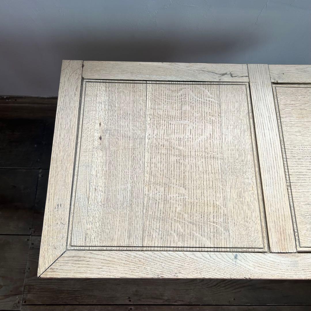 フランスアンティーク オーク剥離 コンソールテーブル 壁付 店舗什器　40-Ｂ