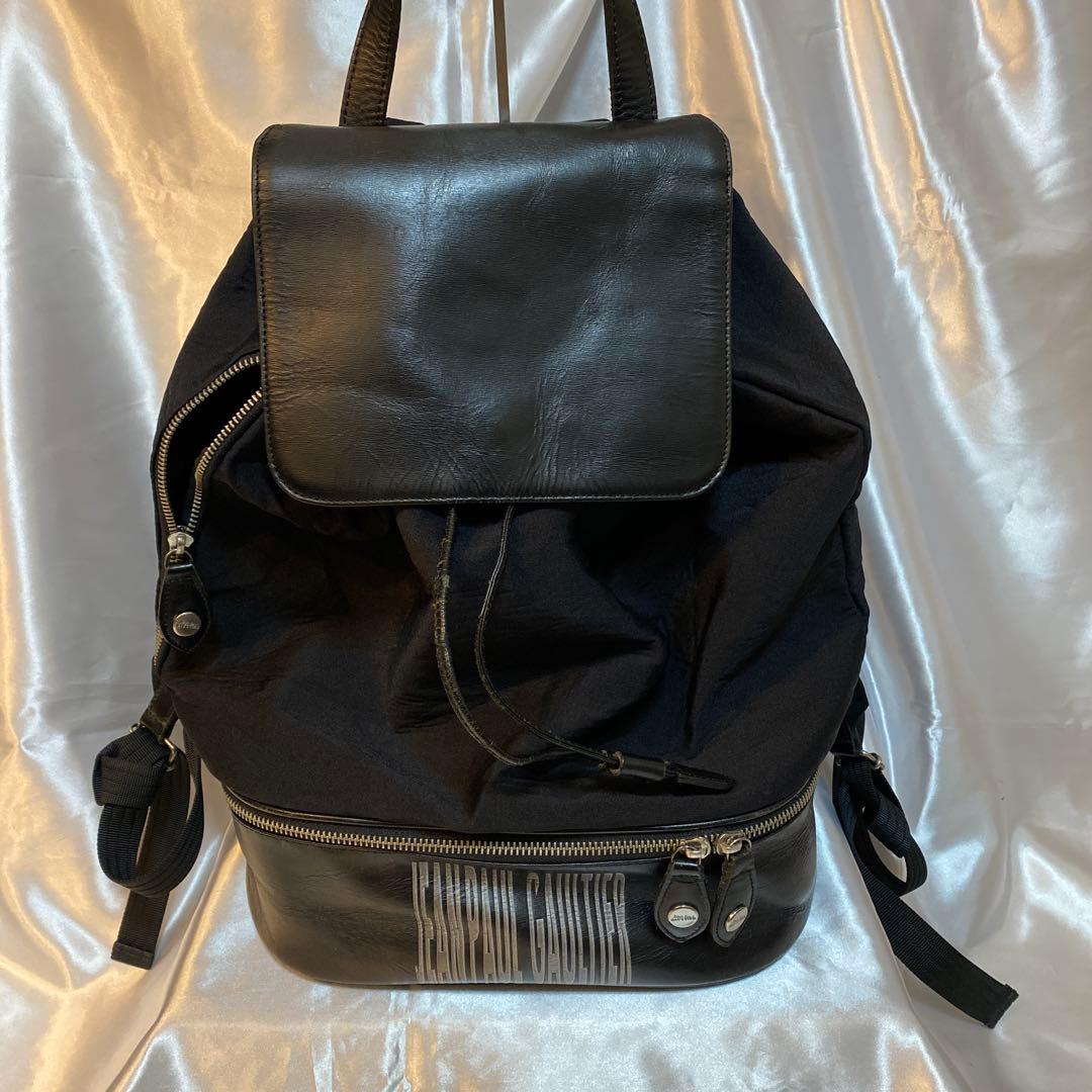 JEAN PAUL GAULTIERゴルチェ希少レザーロゴリュック・バックパック