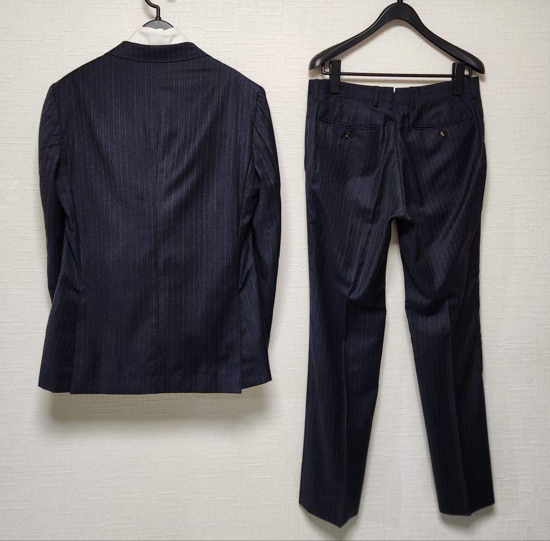 ユニバーサルランゲージ　×　ゼニア　メンズ　スーツ　セットアップ　濃紺