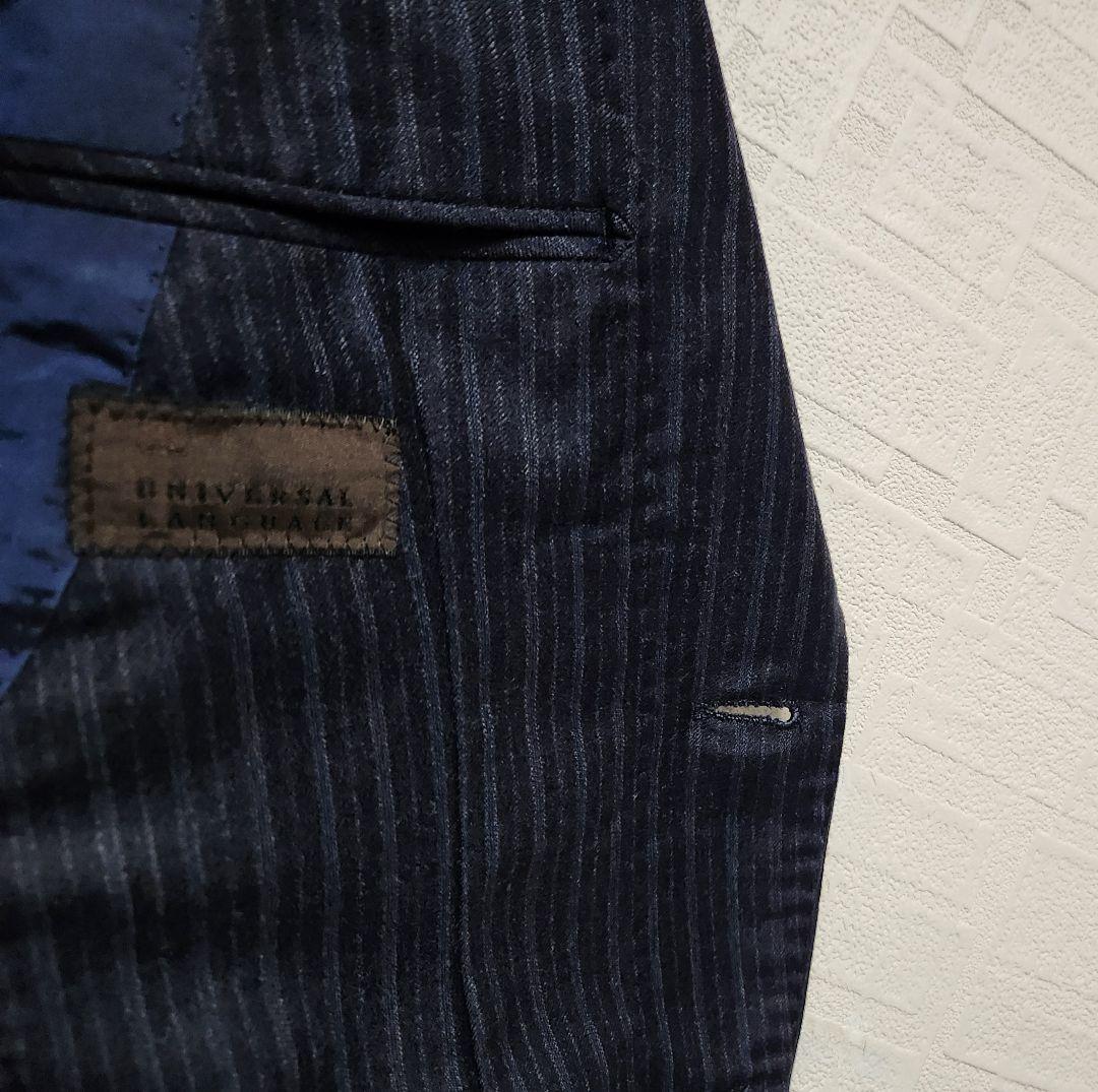 ユニバーサルランゲージ　×　ゼニア　メンズ　スーツ　セットアップ　濃紺