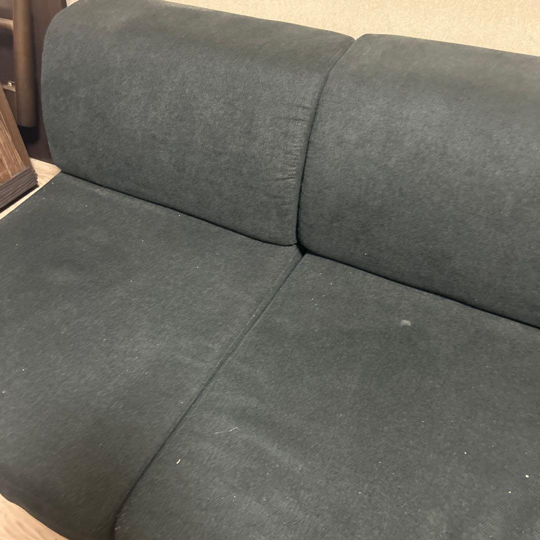 4人掛け　ローソファ　黒　ブラック