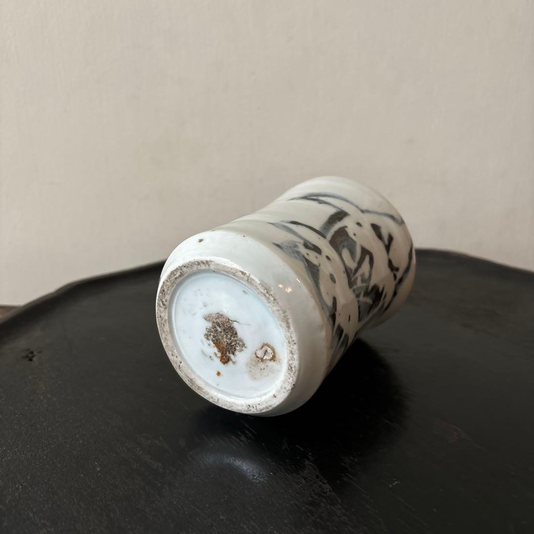 蝋燭徳利　古伊万里　油壷　酒器　花入　保命酒　骨董　岩谷焼 検;白洲正子　李朝