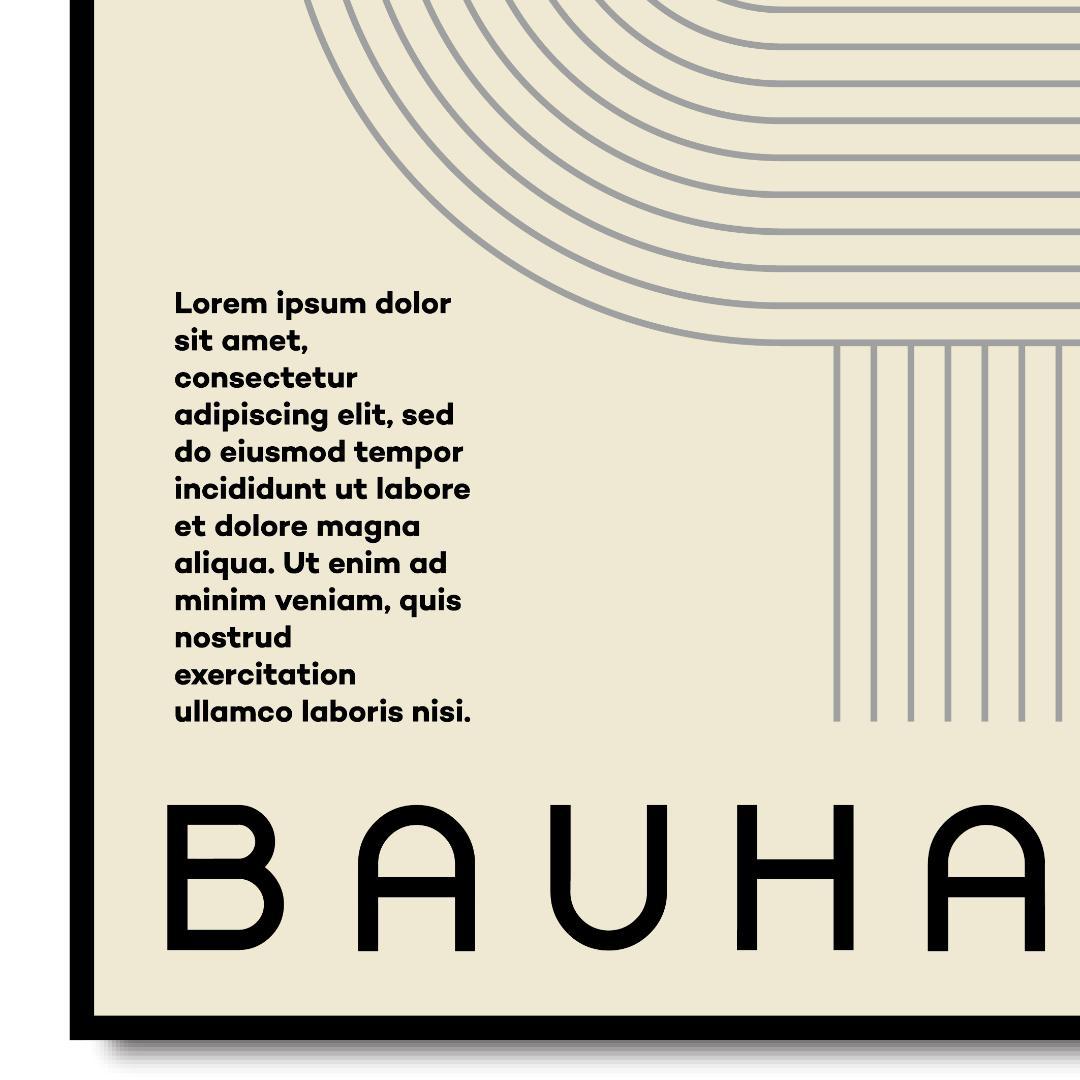 A0特大版】BAUHAUS インテリアポスター プレミアム印刷 ・特別仕様版