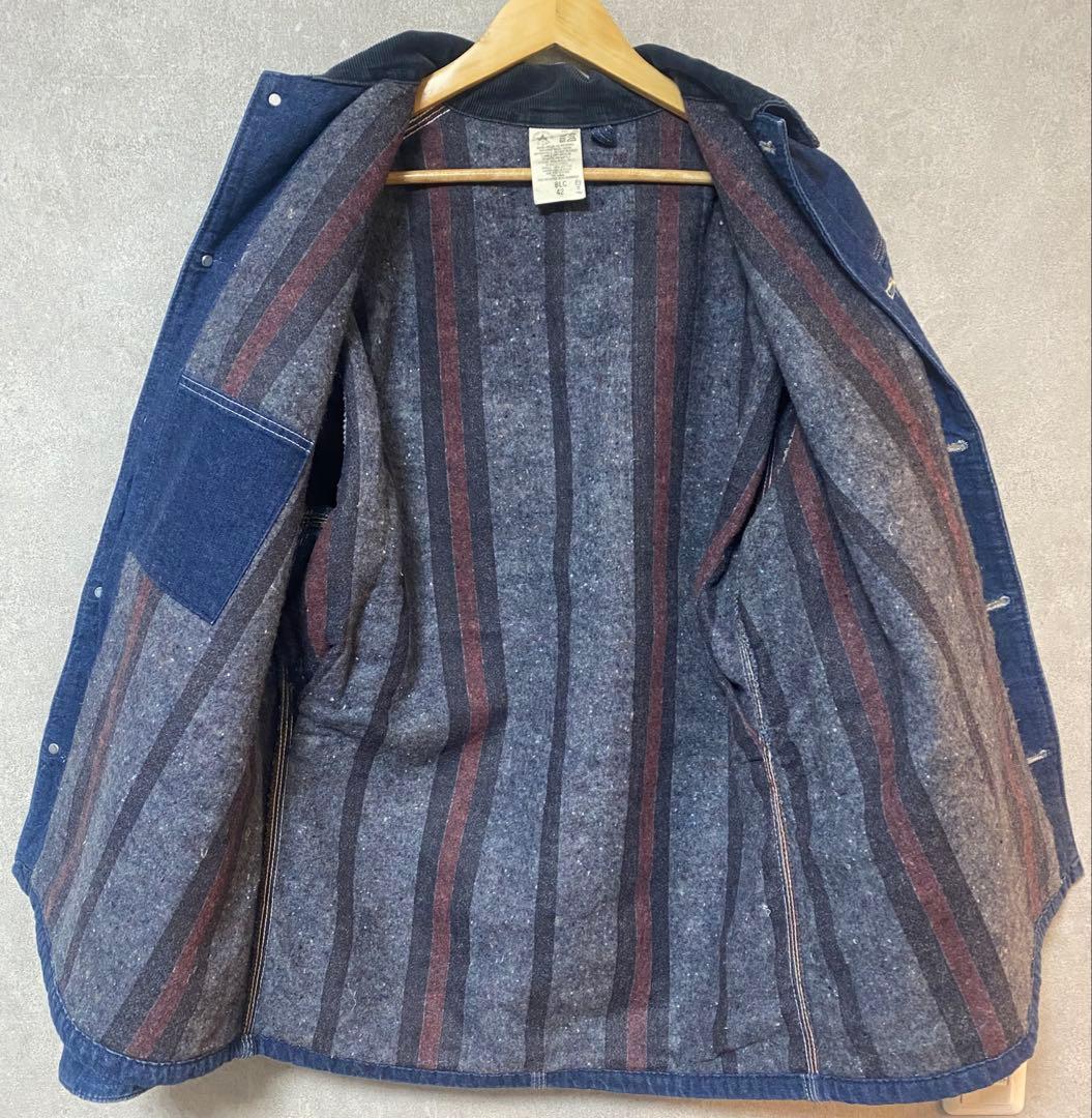 希少 星タグ Carhartt ミシガン チョアコート デニムUSA製 42