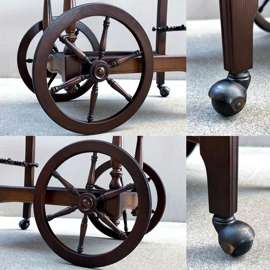 希少✴︎飛騨産業 キツツキ キッチンワゴン 車輪 リビング ダイニング 木製 高級