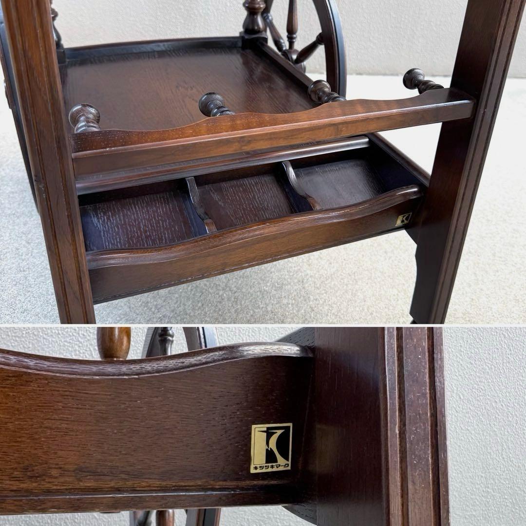 希少✴︎飛騨産業 キツツキ キッチンワゴン 車輪 リビング ダイニング 木製 高級