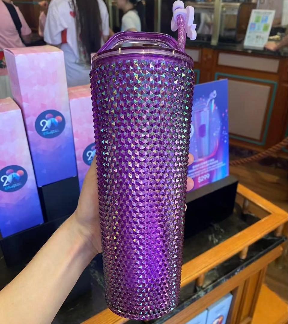 香港ディズニー　開園20周年スタバコラボ　ドリンクボトル710ml