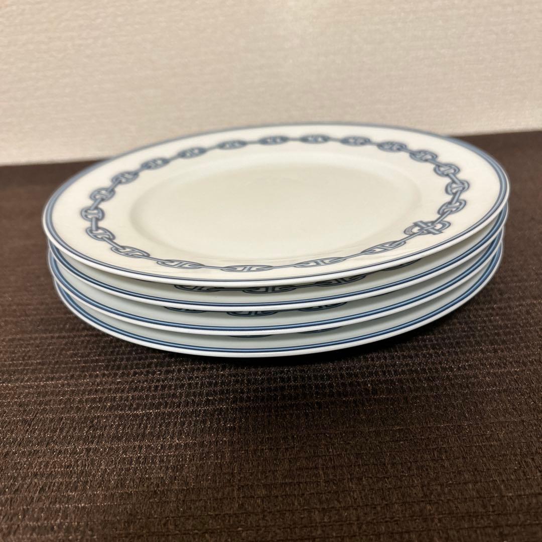 エルメス　シェーヌダンクル　ディナープレート　22.5cm