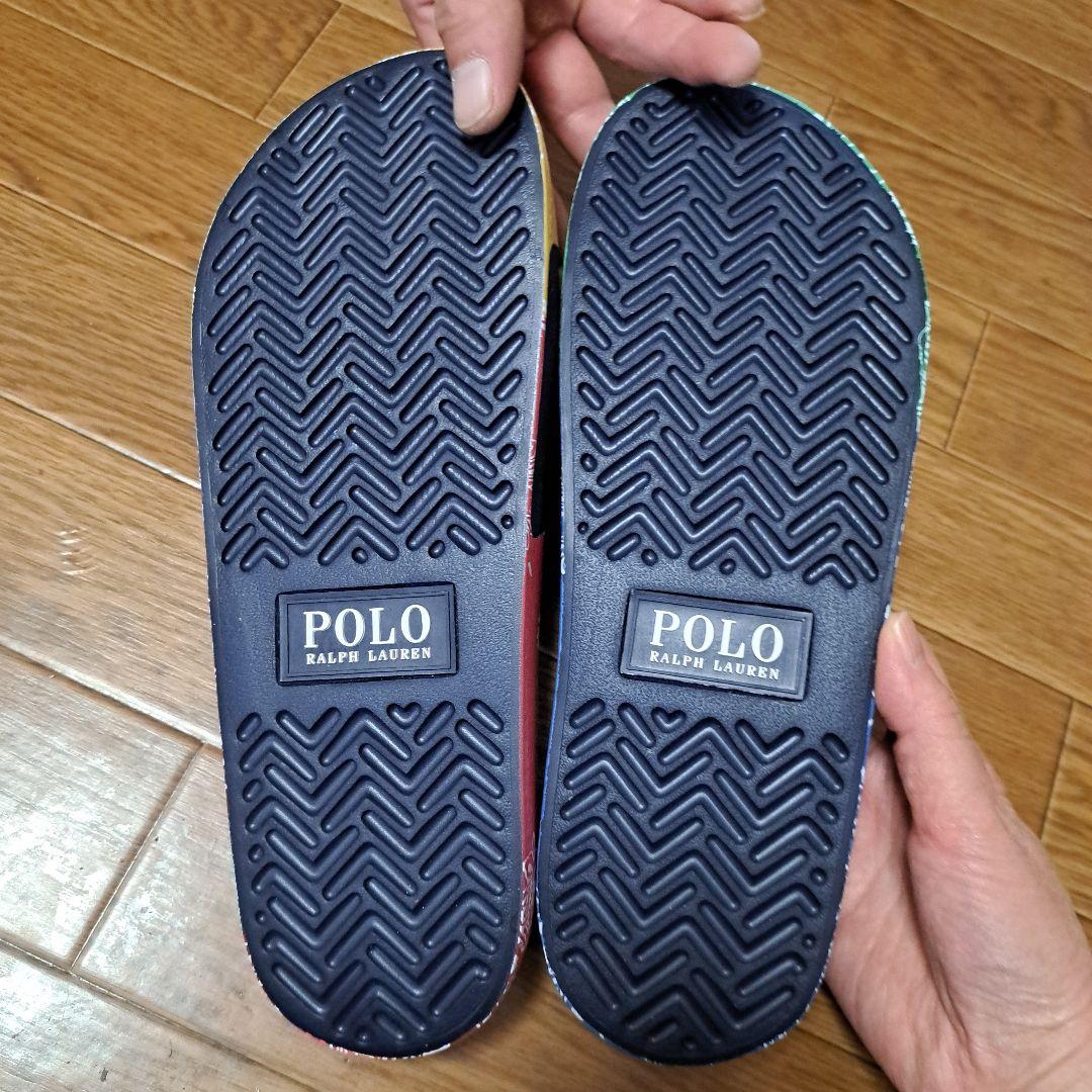 POLO ラルフローレン スライドサンダル 28.0cm マルチカラー