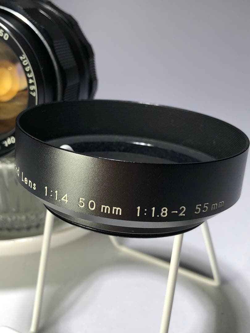 フード付pentax super takumar 50mm f1.4 m42