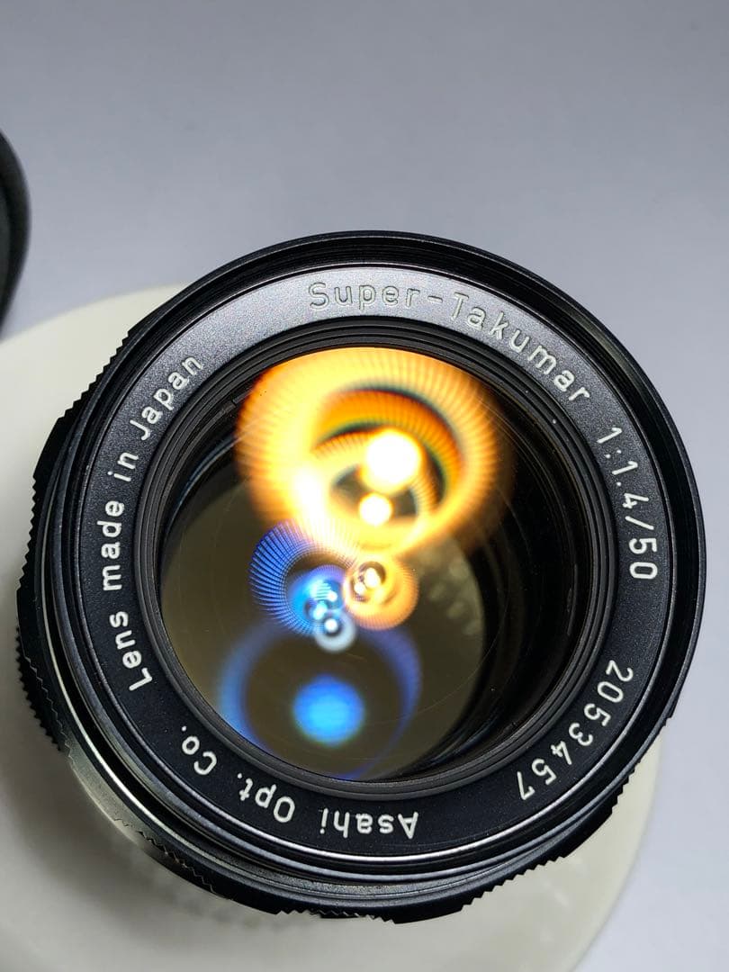 フード付pentax super takumar 50mm f1.4 m42