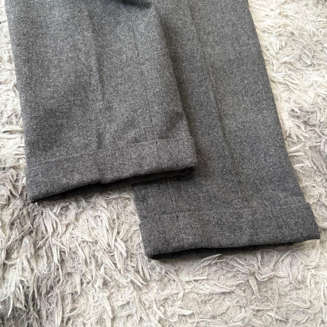 【美品】YAECA ヤエカ 上品 ウール グレー セットアップ Sサイズ