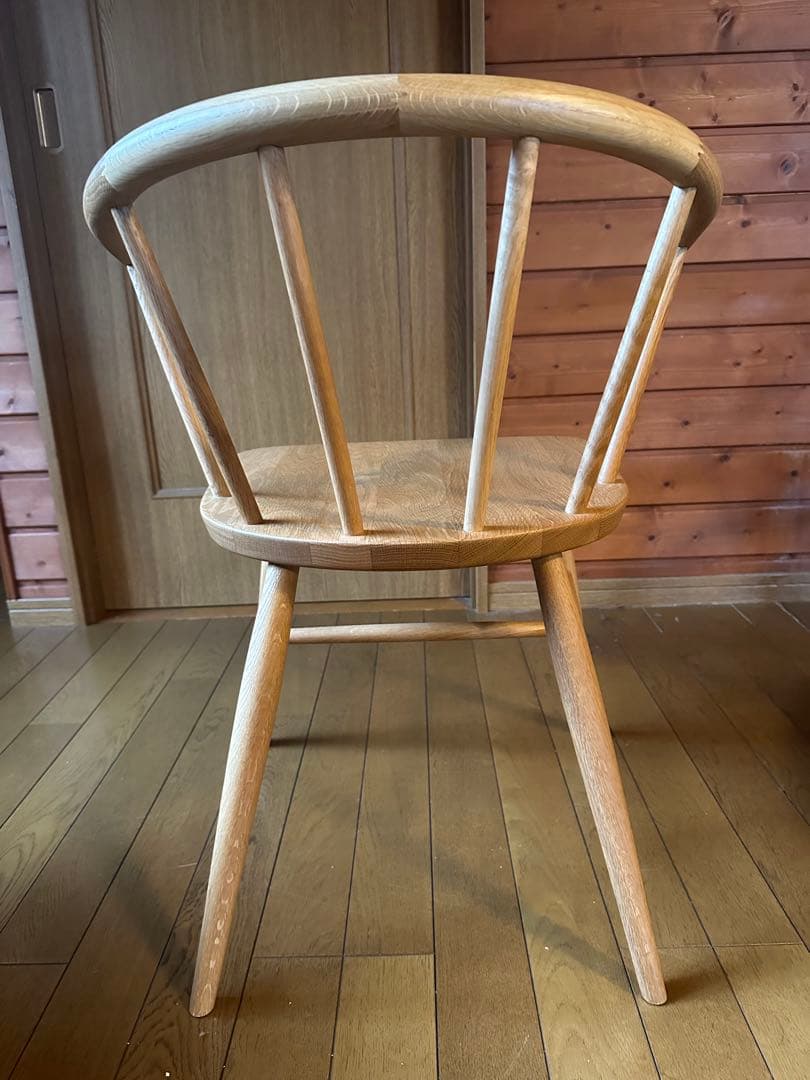 ★★無印良品　ブナ材　アームチェア・丸脚　MUJI　良品計画①