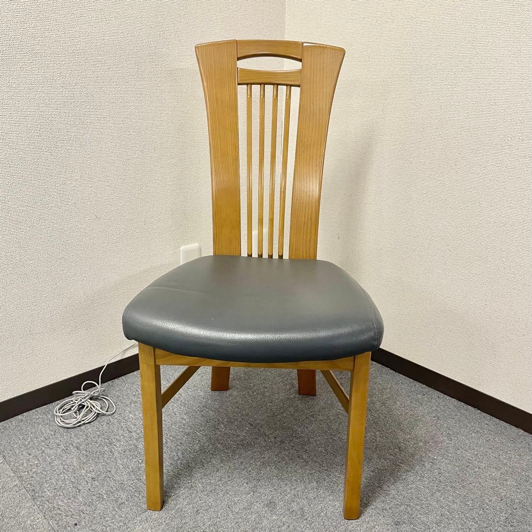 カリモク CD34モデル ダイニングチェア 合成皮革張 オーク材② F