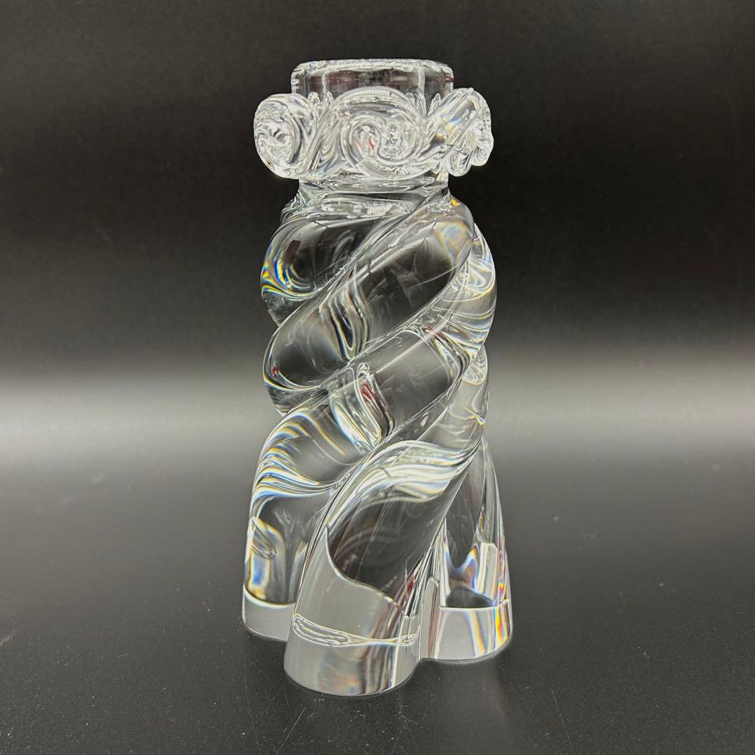 【新品・未使用品】　BACCARAT キャンドルスタンド　ロウソク　スパイラル