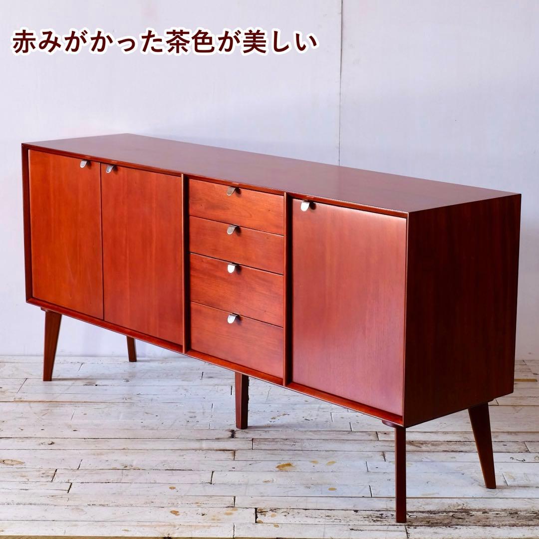 N 新品 北欧 160cm リビングボード キャビネット サイドボード 収納