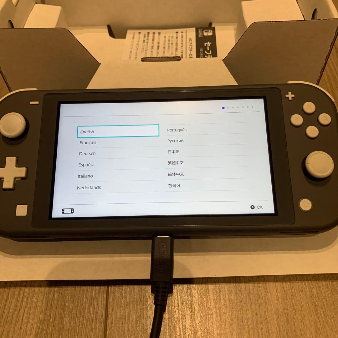 値下げ‼︎ Nintendo Switch Lite グレー　【箱・充電器付】