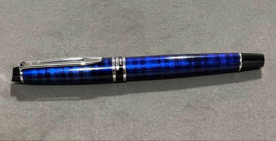 【最終値下げ】新品未使用 WATERMAN 青 ストライプ 万年筆