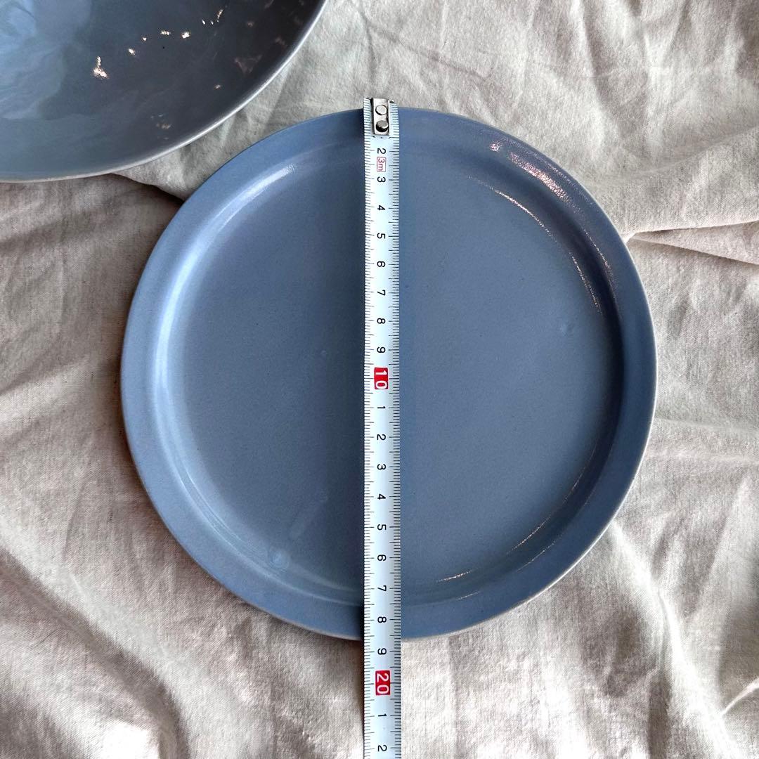 新品未使用！田中直純さんブルーグレーのプレートとボウルのセット