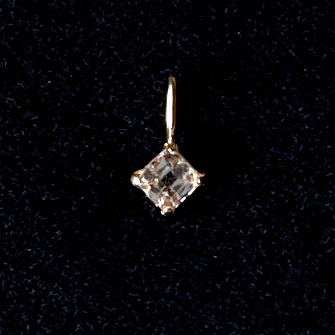 フェナカイト 10金 ペンダントトップ スクエア