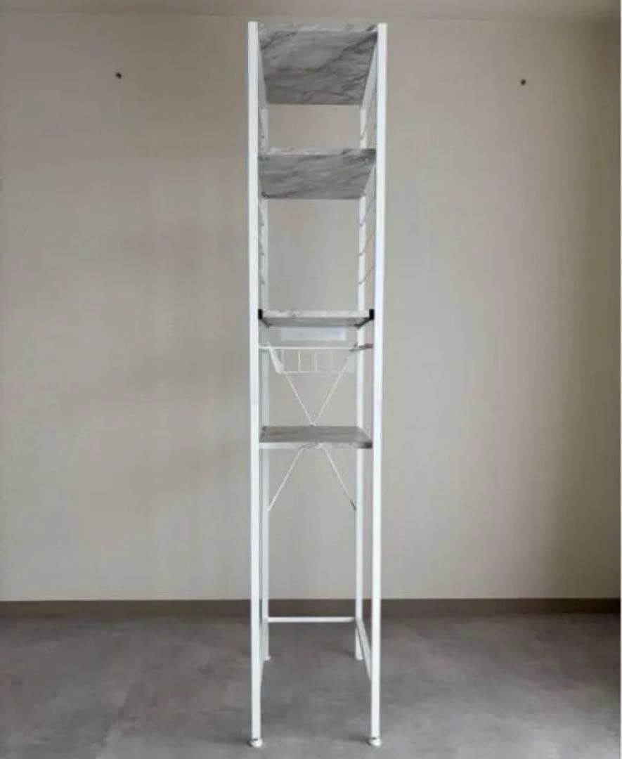 ヤマソロ ゴミ箱上ラック キッチンラック 大理石柄 新品未使用品