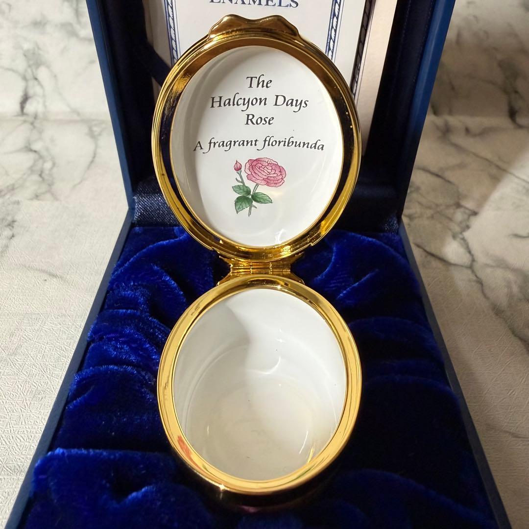 【限定・美品】ハルシオンデイズ エナメルボックス 50周年記念 薔薇 箱付き